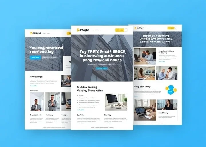 Professional corporate email template featuring business services, responsive newsletter layout, company branding, and modern email marketing design.