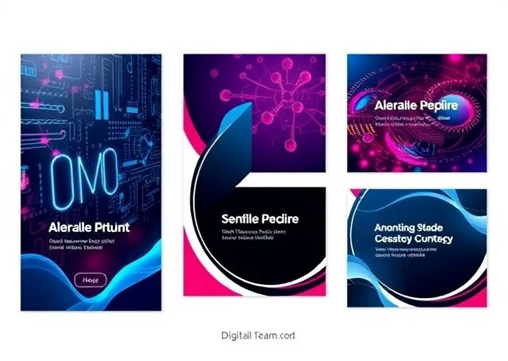 Creative digital marketing banner collection featuring futuristic graphics, abstract layouts, business branding, and online promotional campaign designs.