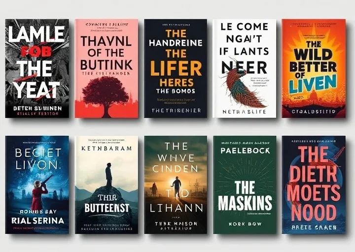 Creative fiction book cover collection showcasing modern typography, storytelling artwork, and bestselling novel cover inspiration.