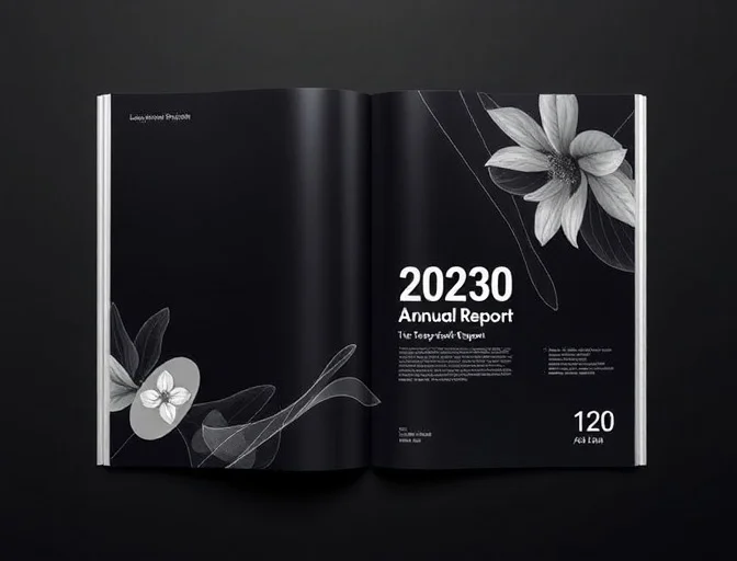 Professional annual report design with modern layouts, clear typography, and corporate graphic design for business presentations and reporting.
