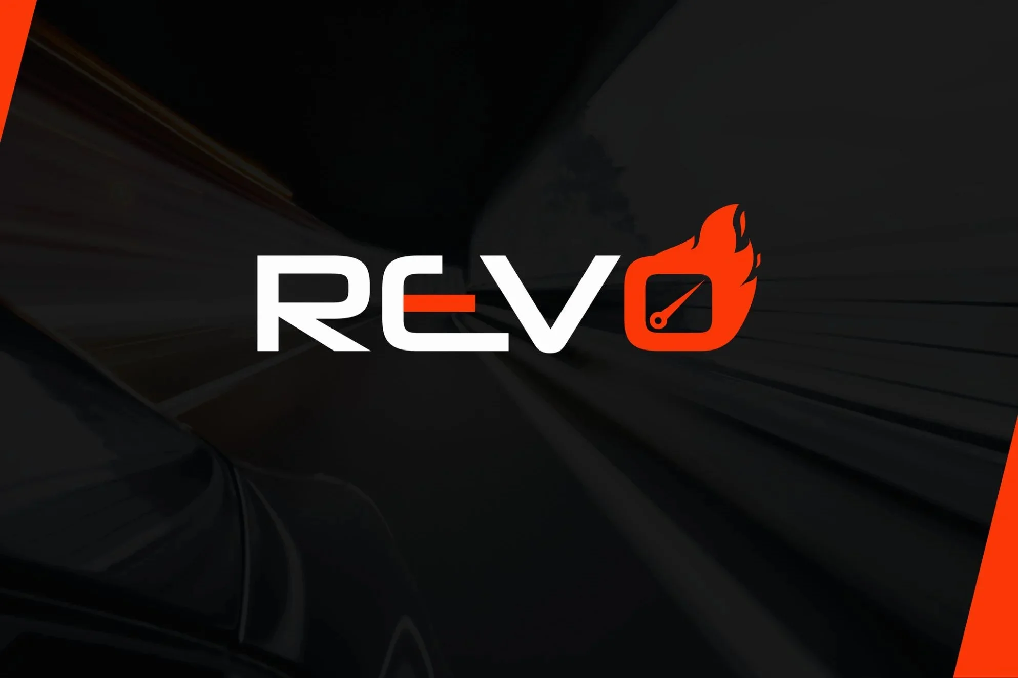 Automotive logo design for REVO featuring dynamic typography, modern brand identity, and bold visual branding for automotive businesses.