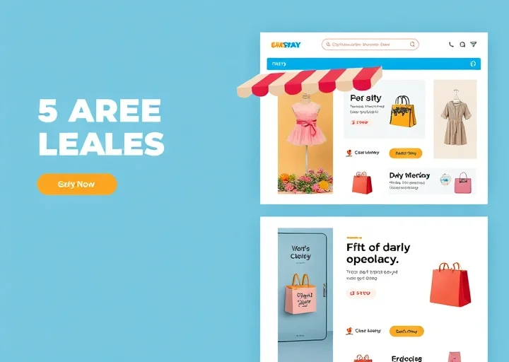 Responsive ecommerce email template showcasing online shopping products, promotional offers, modern storefront design, and email marketing campaign.