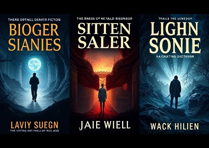Thriller and mystery book cover collection featuring dark cinematic scenes, suspenseful storytelling, and dramatic publishing design.