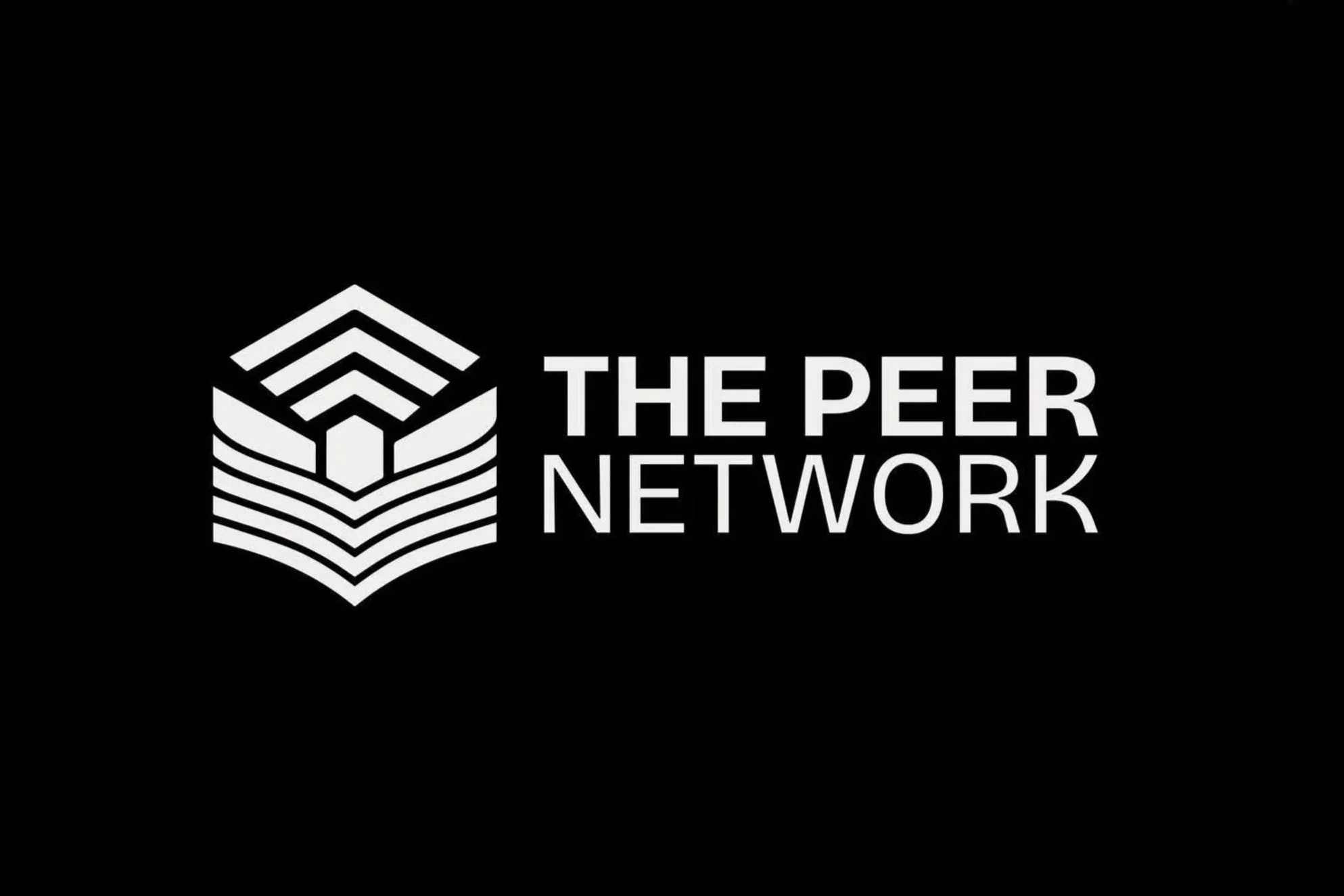 Corporate logo design for The Peer Network featuring geometric branding, modern brand identity, and professional business logo development.