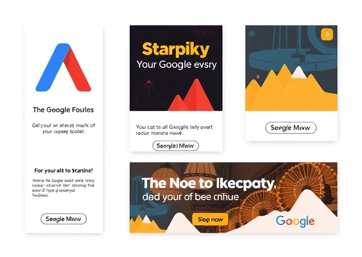Professional digital advertising banner set inspired by search marketing campaigns, modern layouts, and online business promotions.