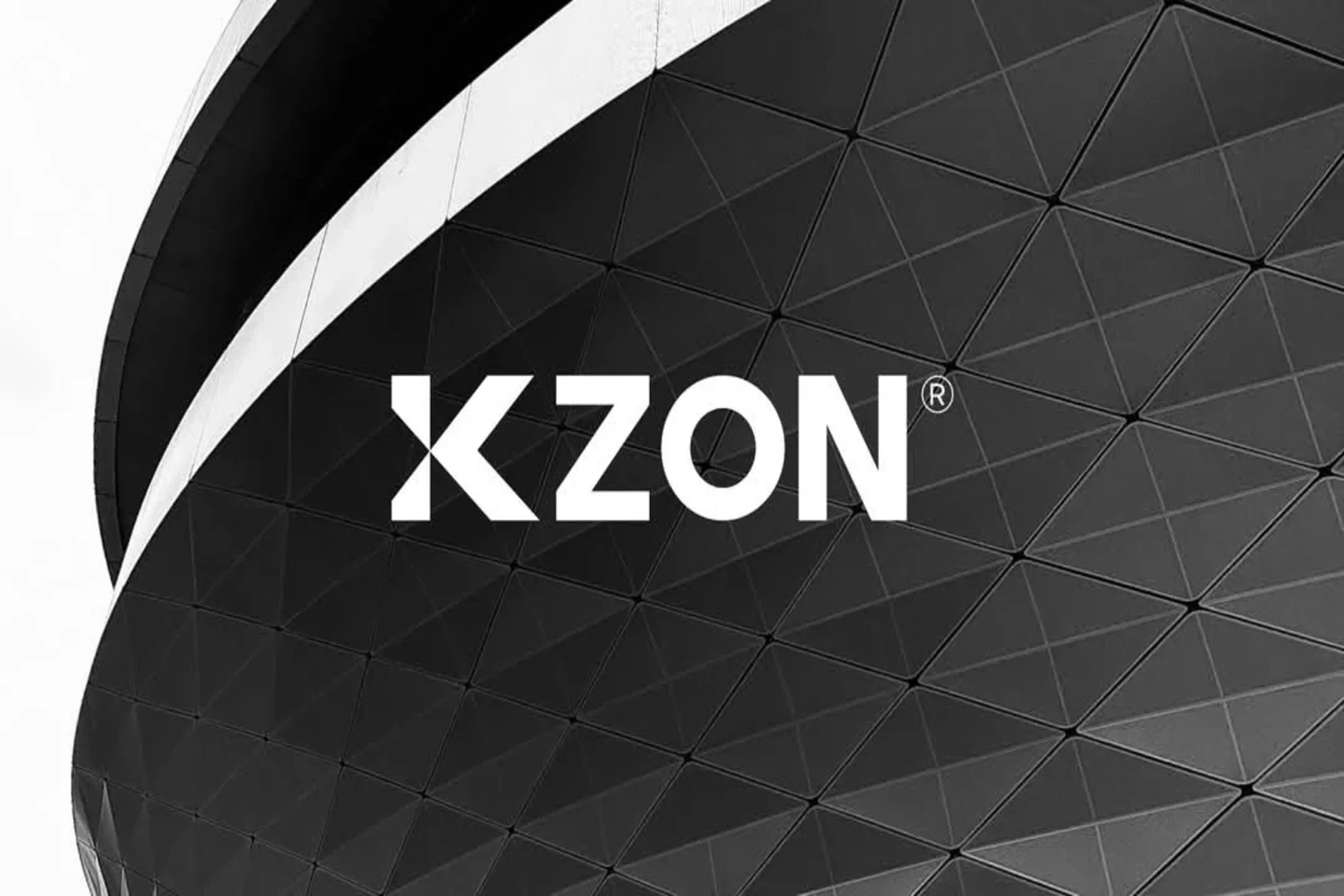 Professional logo design for KZON featuring modern typography, minimalist brand identity, and clean visual branding for business growth.