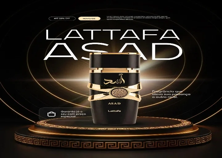Professional perfume product social media graphic featuring luxury fragrance branding, premium lighting, and elegant promotional design.