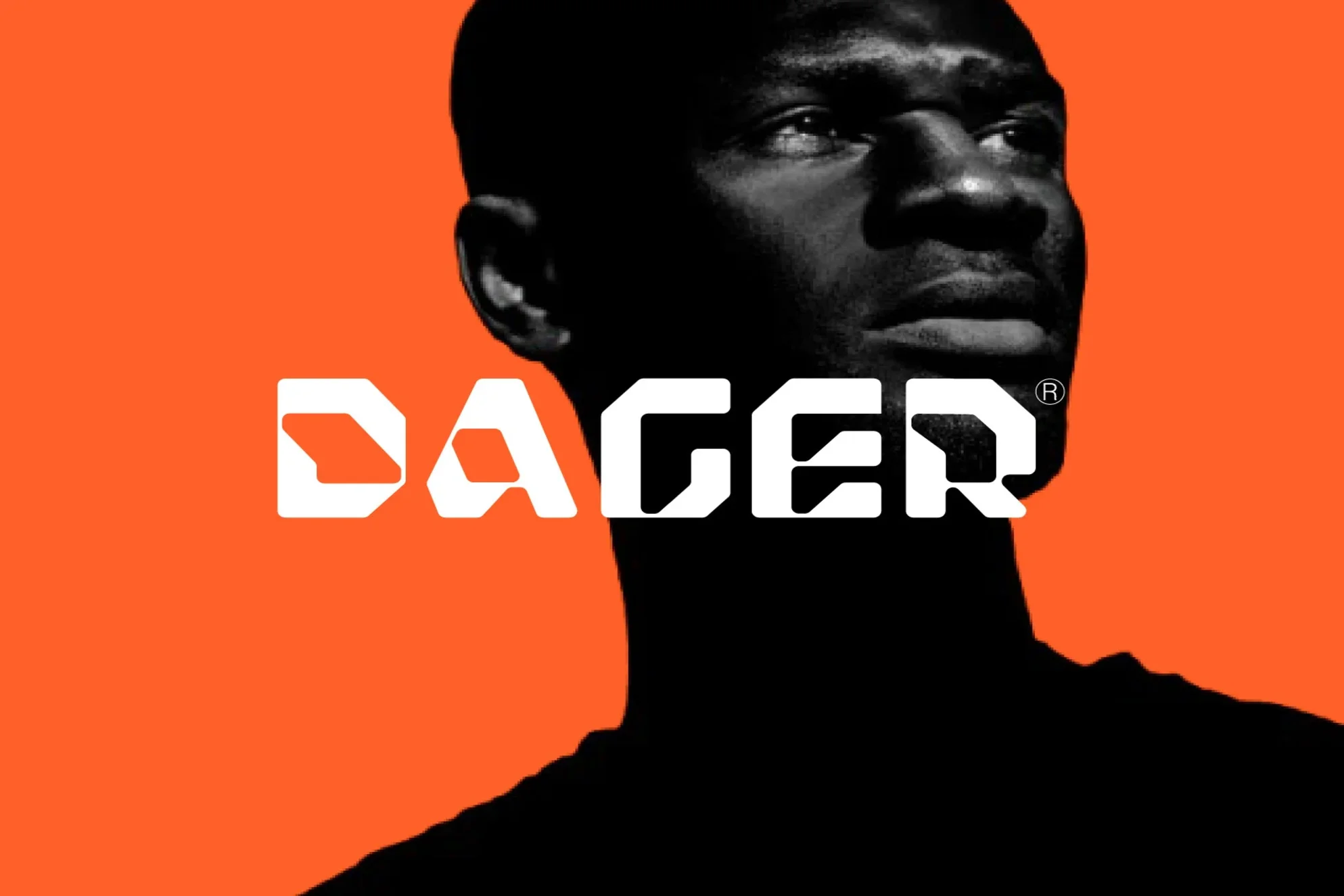 Bold logo design developed for DAGER with a modern brand identity, strong typography, and creative visual branding for business recognition.